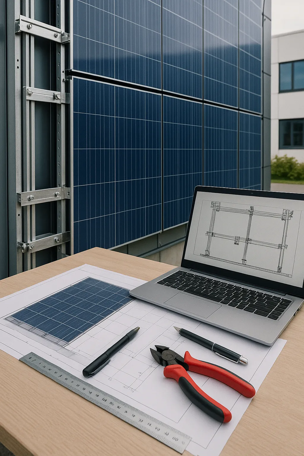 Photovoltaik Fassade Güstrow – Energiegewinnung direkt über die Gebäudehülle – Photovoltaik Fassaden Montagesystem Güstrow – technische Planung entscheidend
